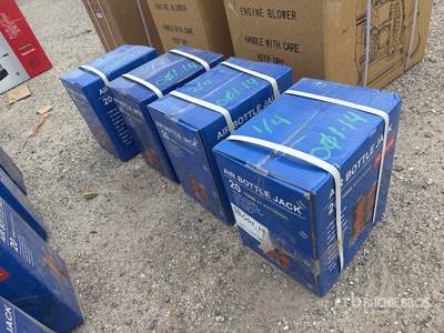2024 Powertek 20T lifter Qty(4) 20 Ton Air Bottle Jack (Unused)