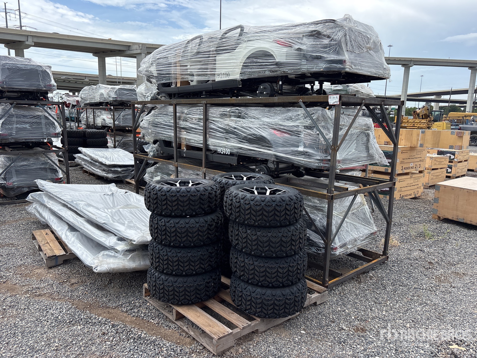 2026 Quantity of (3) HQ100 Electric Golf Cart (Unused)