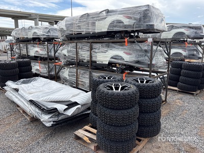 2026 Quantity of (3) HQ100 Electric Golf Cart (Unused)