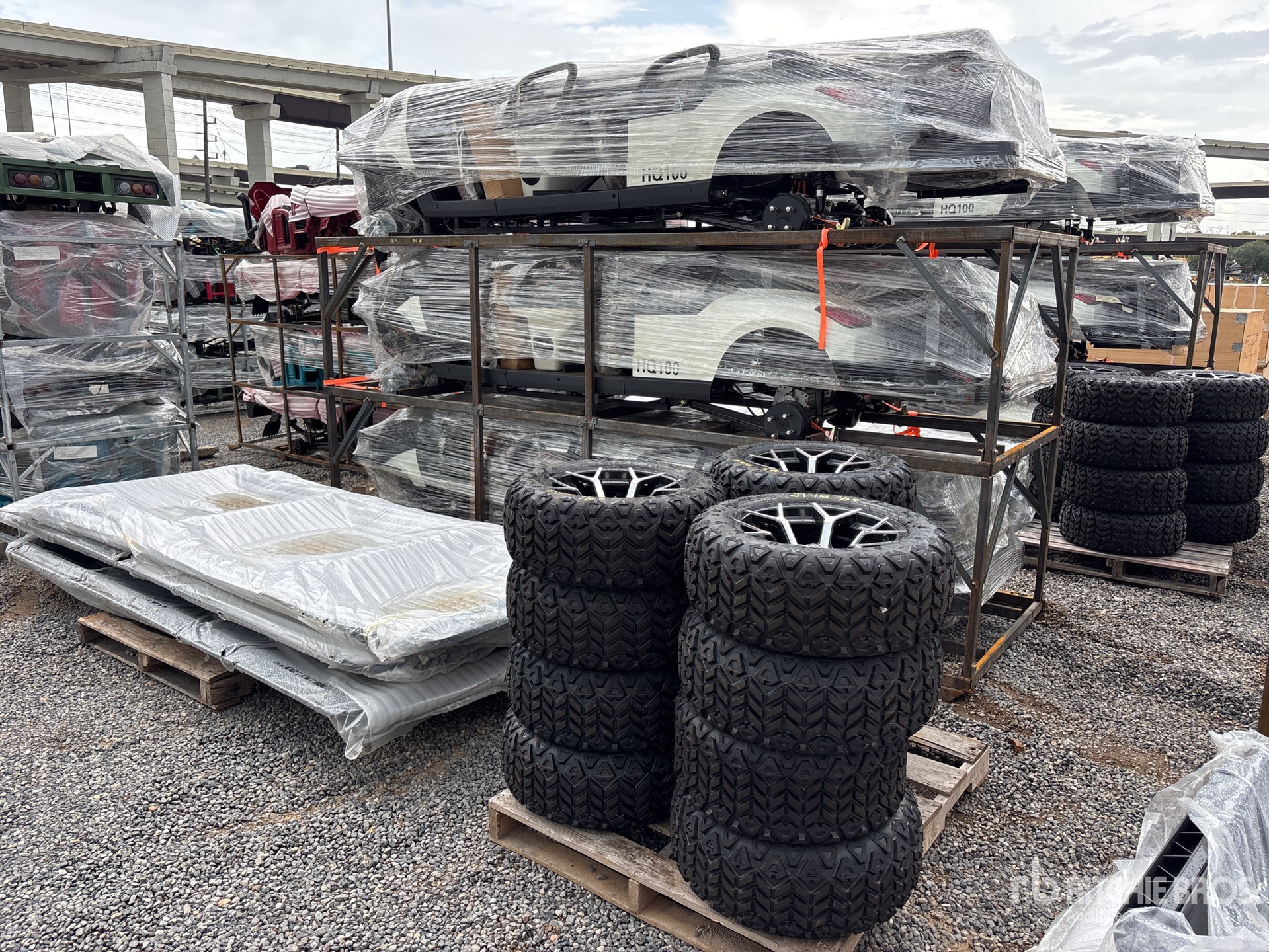 2026 Quantity of (3) HQ100 Electric Golf Cart (Unused)