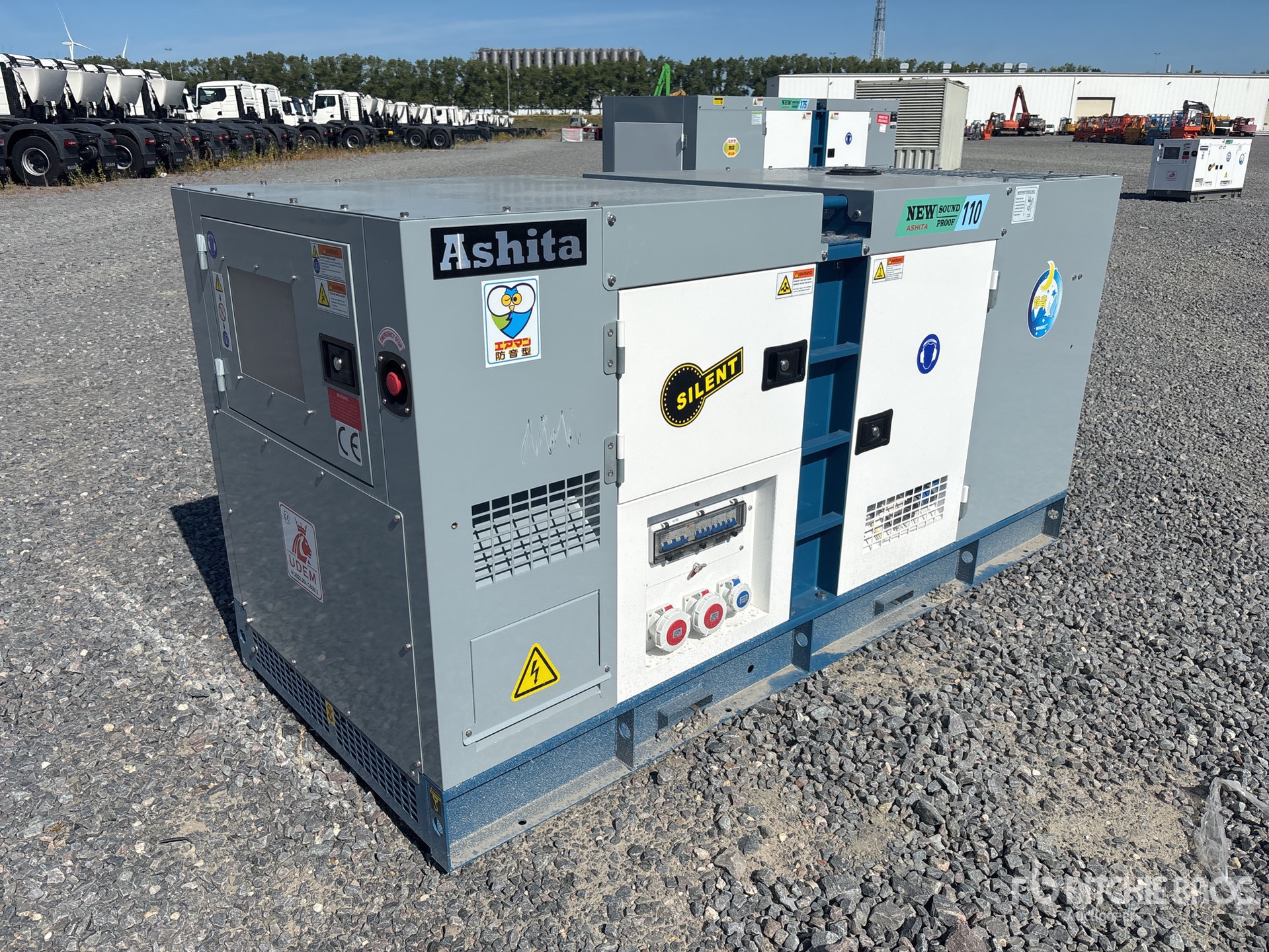 2026 Ashita AG3-110 110KVA 3 Phase 50Hz, 6RT55-88D (88kw) diesel engine Generator Set (Unused)