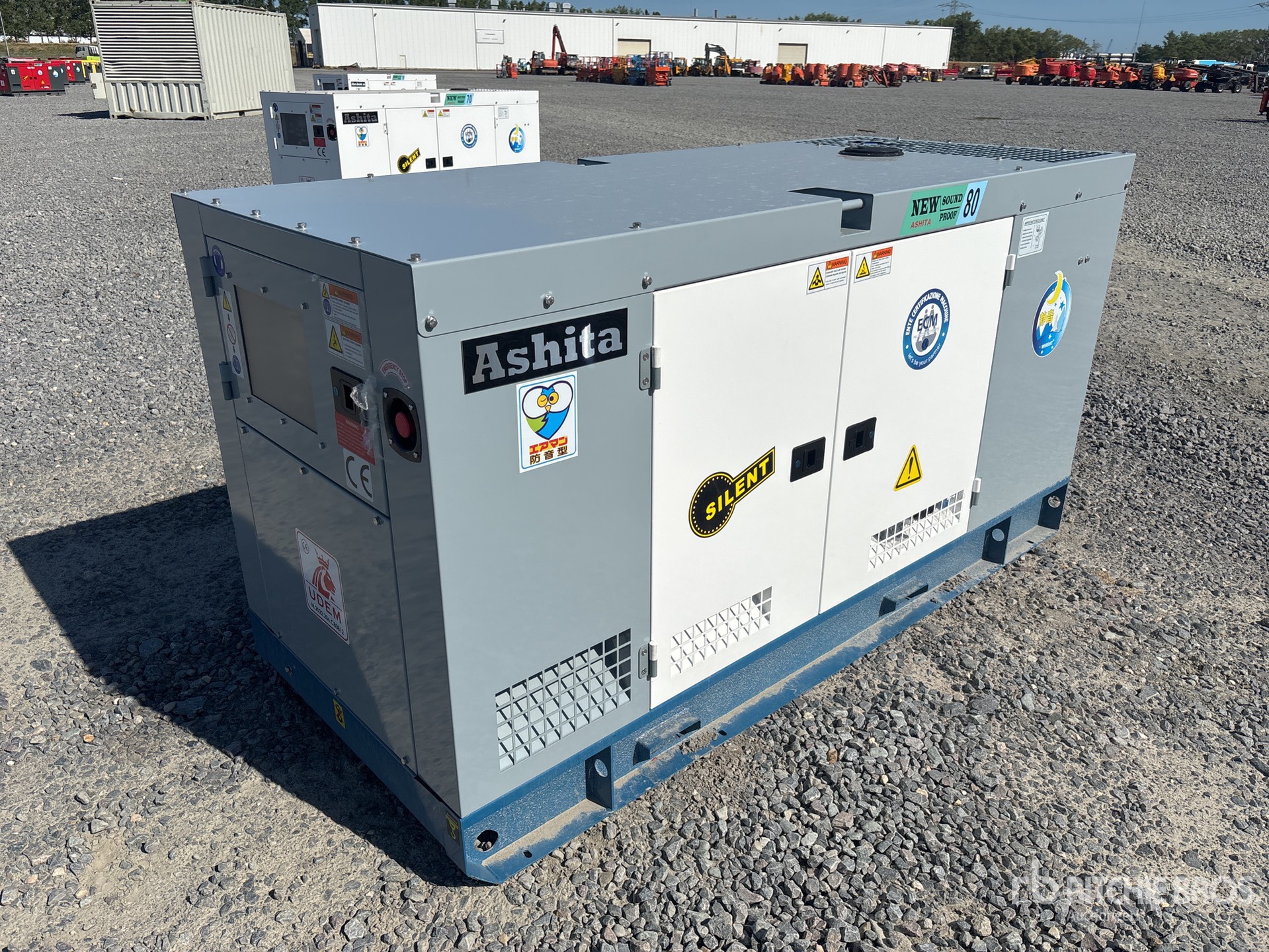 2026 Ashita AG3-80 80KVA 3 Phase 50Hz, MN4105ZDS (56kw) diesel engine Generator Set (Unused)