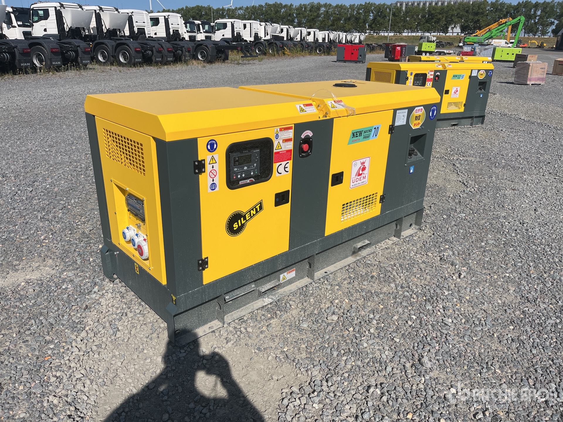 2026 Ashita AG3-70E Skid-Mounted Generator Set (Unused)