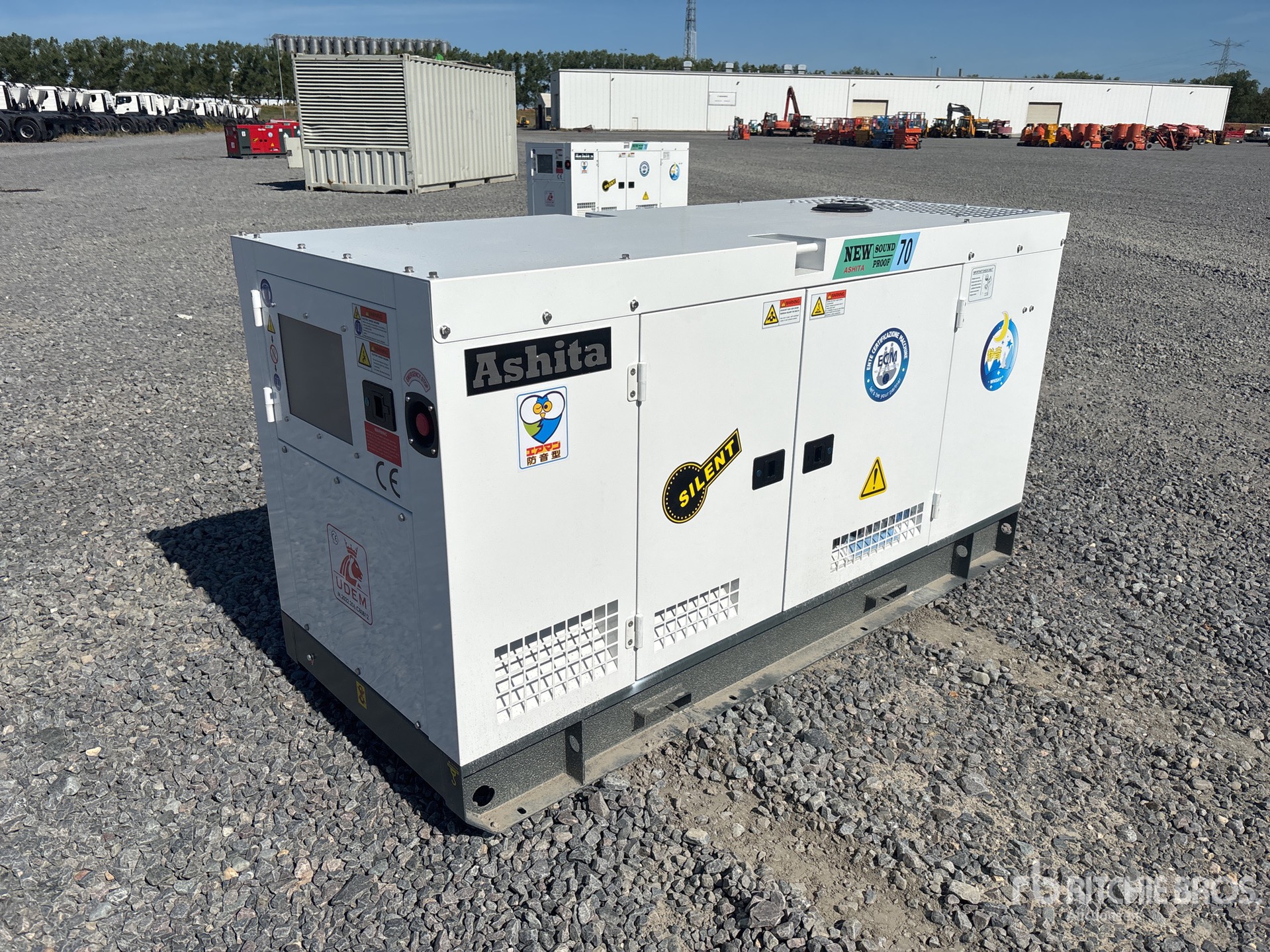 2026 Ashita AG3-70 70KVA 3 Phase 50Hz, MN4100ZDS (42kw) diesel engine Generator Set (Unused)
