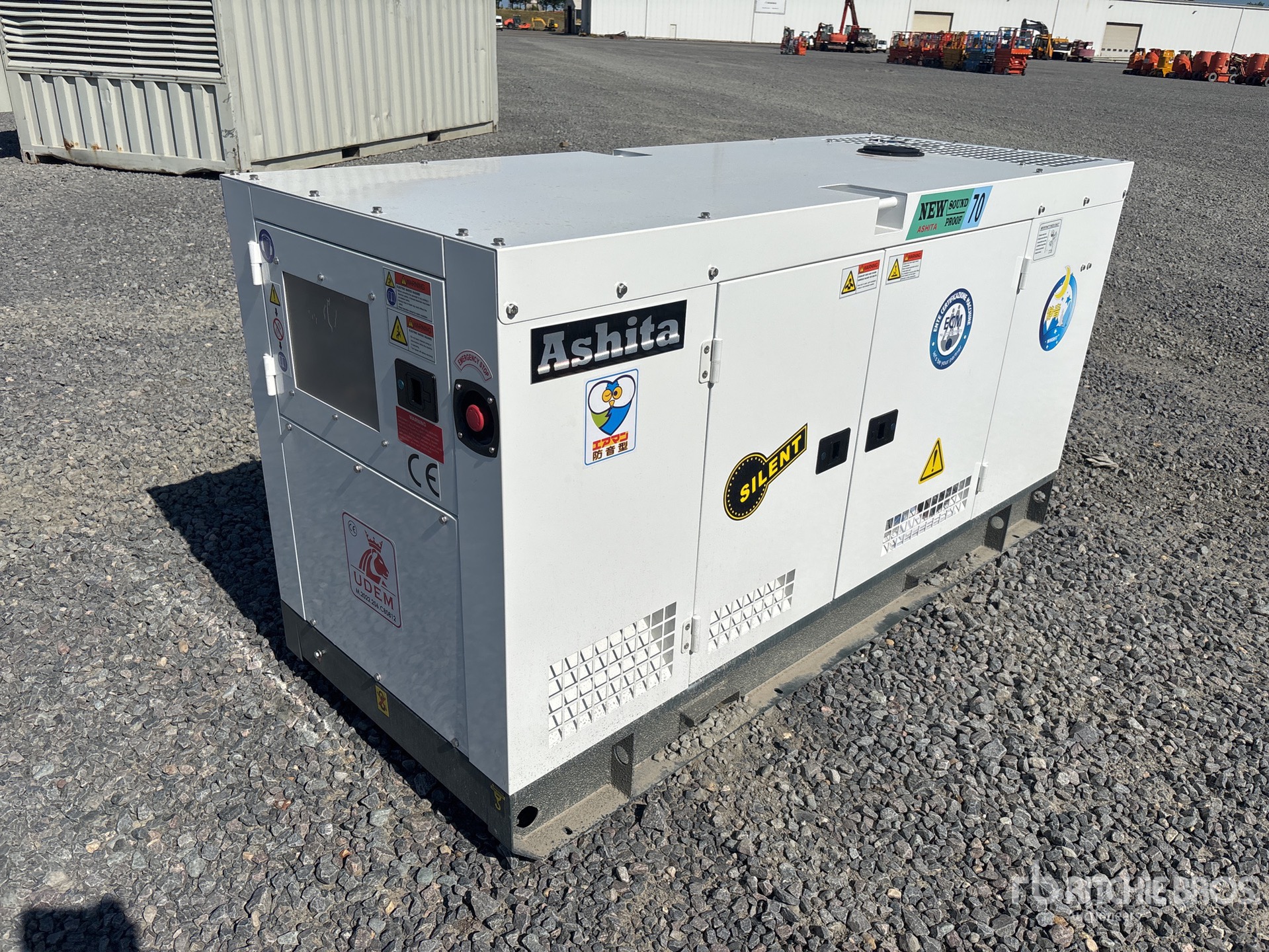2026 Ashita AG3-70 70KVA 3 Phase 50Hz, MN4100ZDS (42kw) diesel engine Generator Set (Unused)