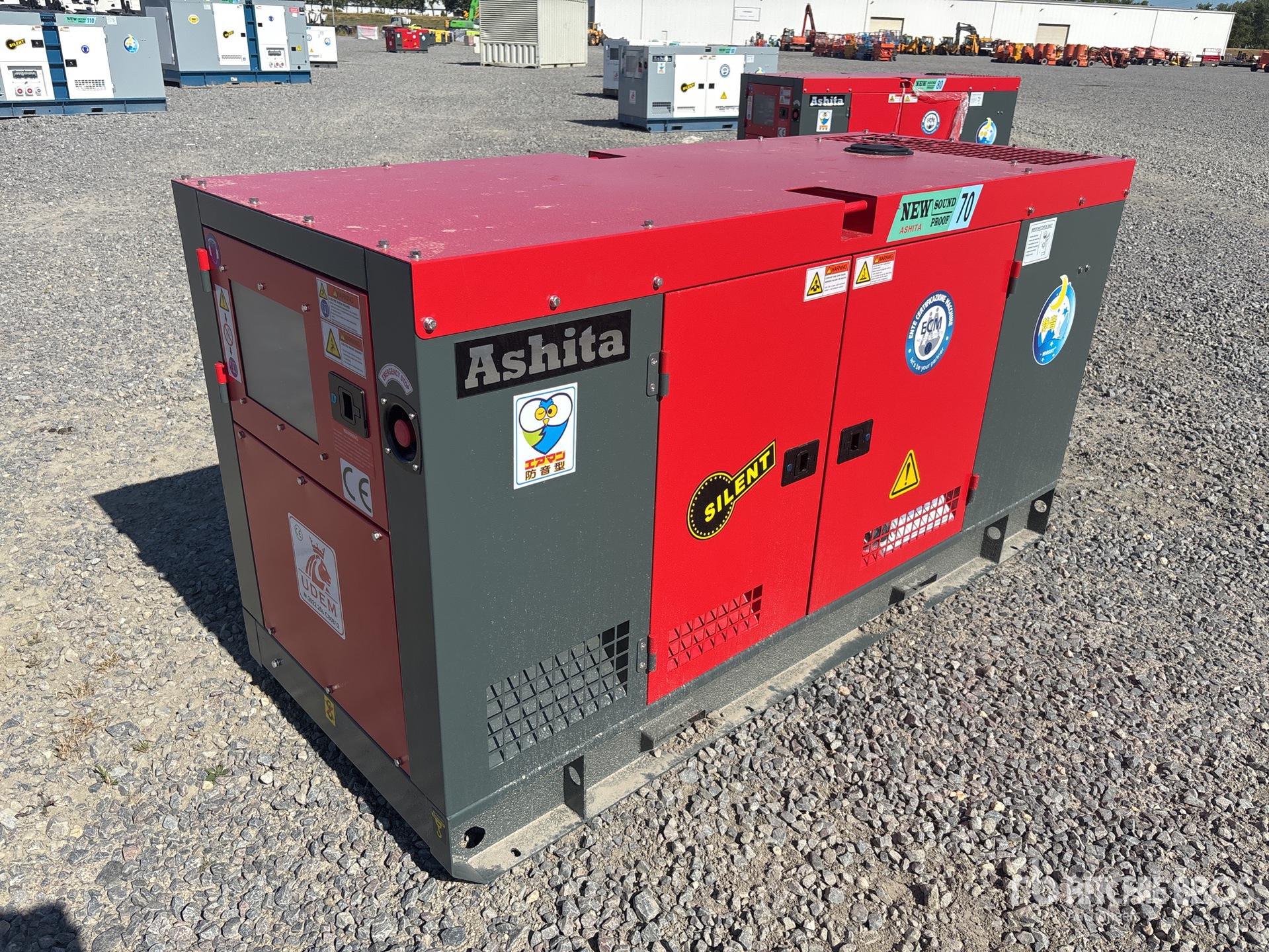 2026 Ashita AG3-70 70KVA 3 Phase 50Hz, MN4100ZDS (42kw) diesel engine Generator Set (Unused)