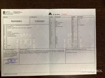 2001 Lecinena SRPR 3E Tri/A Remolque caja abierta