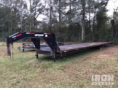 2022 MP Custom 40 ft T/A Gooseneck Flatbed Trailer (Inoperable)