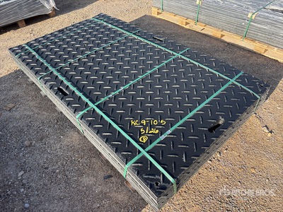 Quantity of (12) KJ K1222 47 in x 86 in Polyethylene Ground Protection Plates (Unused)