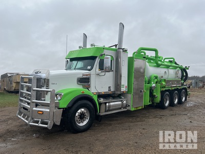 2014 Rebel on 2015 Freightliner 122SD 8x6 Sleeper Combination Vacuum Excavator Truck