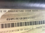 Frame Stamp Serial Number/VIN Photo