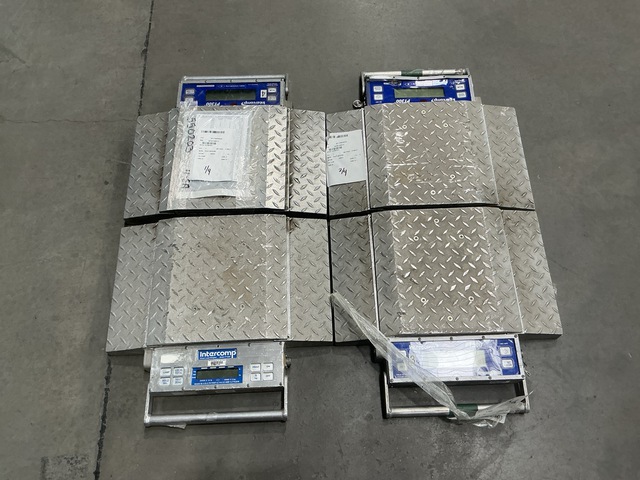(4) Intercomp PT300 Wheel Load Scales (4) Intercomp PT300 Wheel Load Scales