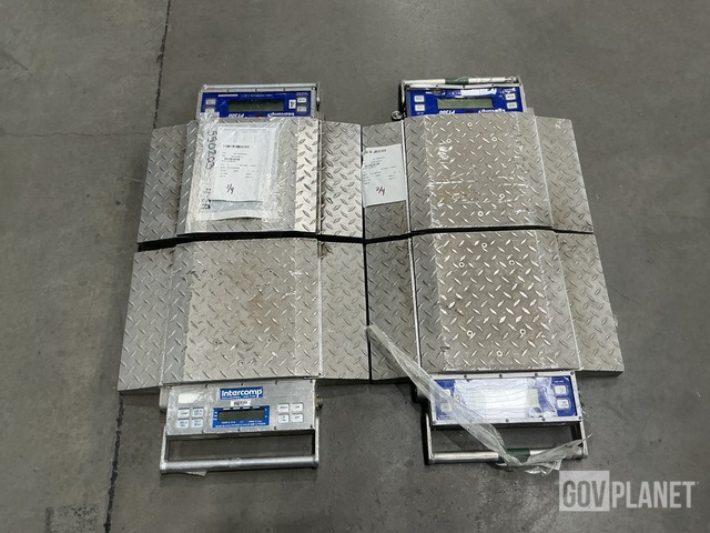 (4) Intercomp PT300 Wheel Load Scales