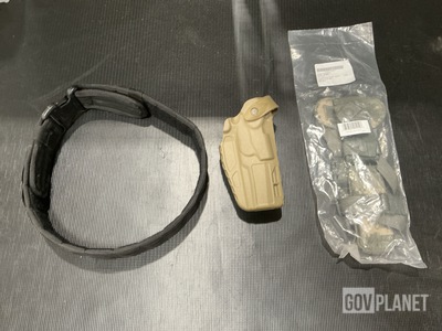 (101) Military Police Belts, (5) Sleeve Holsters & Assorted Items