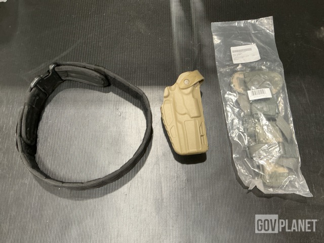 (101) Military Police Belts, (5) Sleeve Holsters & Assorted Items
