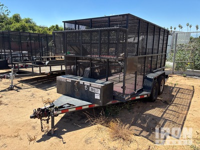 2013 Millerbilt 12 ft T/A Enclosed Trailer