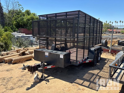 2003 Miller Landscape Trailer 12 ft T/A Enclosed Trailer