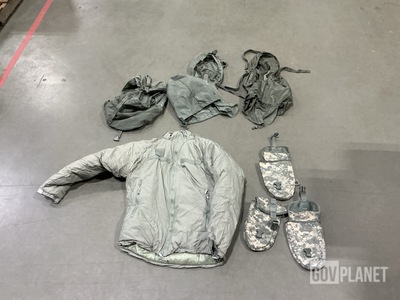 (14) Stuff Sacks, (1) Extreme Cold Weather Parka & Assorted Items