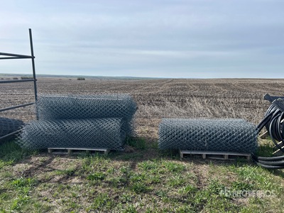Quantity of (4) Galvanized Steel Chain Link
