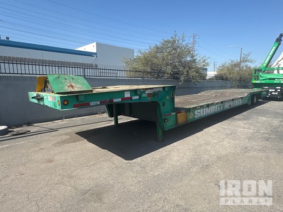 2015 Trail King TK80HT-482 50000 lb 48 ft T/A Gooseneck Rimorchio con rampe idrauliche