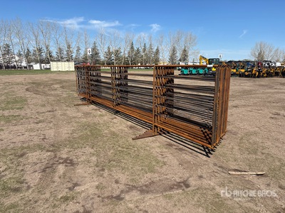 Quantity of (10) 5 ft x 24 ft Steel Recinto per bestiame (Unused)