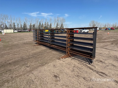 Quantity of (10) 5 ft x 24 ft Steel Recinto per bestiame (Unused)