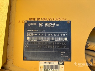 2002 Cat 140H Motor Grader