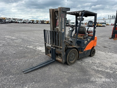 2018 Doosan G25P 4600 lb Pneumatic Tire Forklift