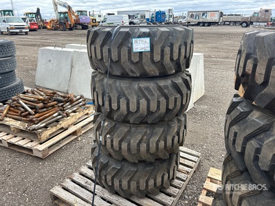 Quantity of (4) 12-16.5 Skid Steer Tires