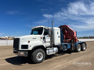2000 ATLAS 560.1 3.3 t Knuckle Boom on 2001 International 5600i 6x4 Sleeper Camión Grúa