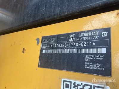 2015 Cat 352F Tracked Excavator