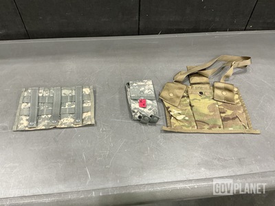 (54) Ammunition Magazine Pockets, (89) M4 Three Mag Pouches & Assorted Items