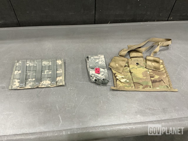 (54) Ammunition Magazine Pockets, (89) M4 Three Mag Pouches & Assorted Items
