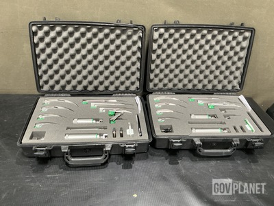 (2) Welch Allyn MIL5062 Laryngoscope Sets