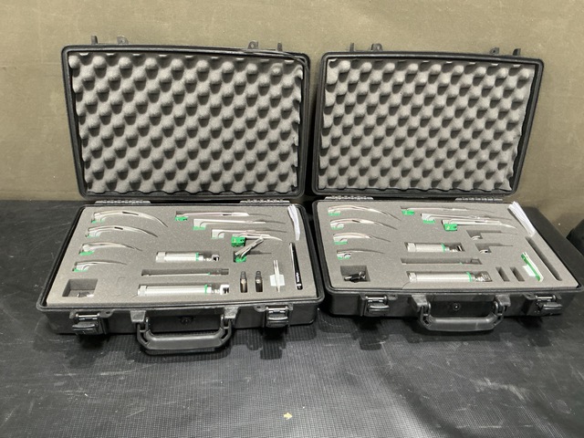 (2) Welch Allyn MIL5062 Laryngoscope Sets