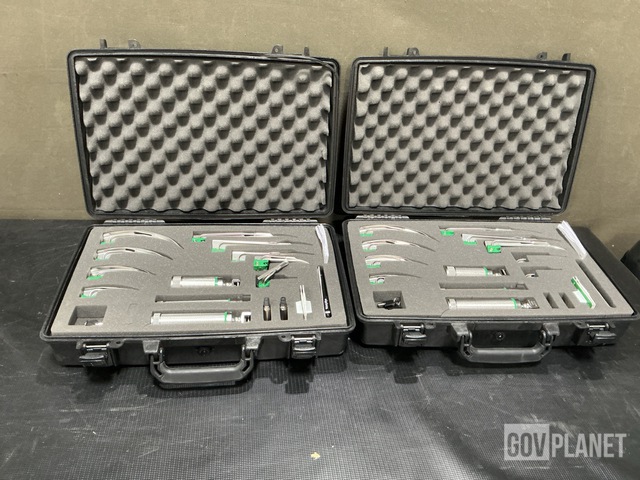 (2) Welch Allyn MIL5062 Laryngoscope Sets