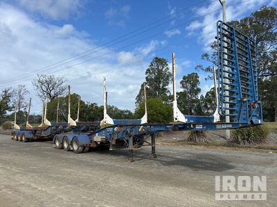 2011 Elphinstone Easyloader Tri/A B-Double Combination Log Trailer