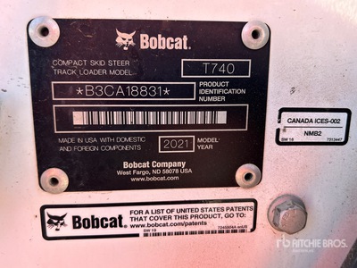 2021 Bobcat T740 Compact Track Loader