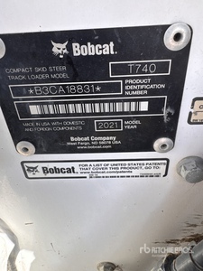 2021 Bobcat T740 Compact Track Loader