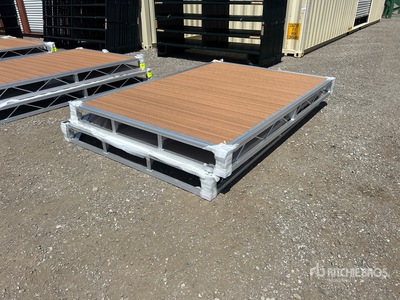 Quantity of (2) 2026 BYT BDF6 6 ft x 8 ft Aluminum Boat Dock Section Kit 船舶・海運業機器 - その他 (Unused)