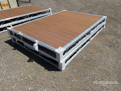 Quantity of (2) 2026 BYT BDF6 6 ft x 8 ft Aluminum Boat Dock Section Kit 船舶・海運業機器 - その他 (Unused)