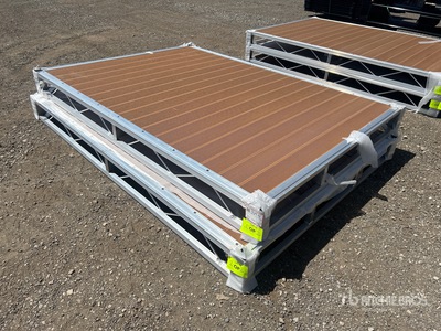 Quantity of (2) 2026 BYT BDF6 6 ft x 8 ft 5 in Aluminum Boat Dock Section Kit 船舶・海運業機器 - その他 (Unused)