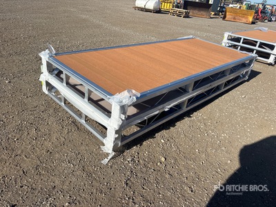 Quantity of (2) 2026 BYT BDF410 4 ft x 10 ft Aluminum Boat Dock Section Kit (Unused)