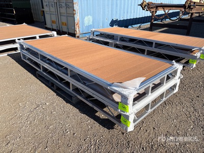 Quantity of (2) 2026 BYT BDF410 4 ft x 10 ft Aluminum Boat Dock Section Kit (Unused)