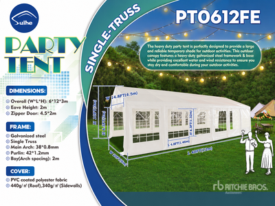 2026 Suihe PT0612FB 40 ft x 20 ft Commercial Party Tent (Unused)