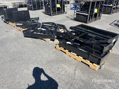 Quantity of (8) 2026 Mower King SA 48 in Skid Steer Forks (Unused)