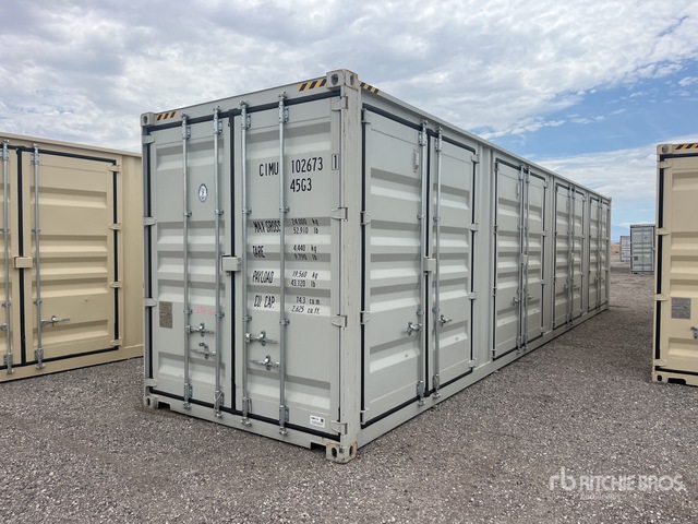 2025 40 ft High Cube Multi-Door Storage Container