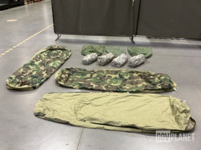 (13) Clothing Bags, (4) ICS Improved Combat Shelters & Assorted Items