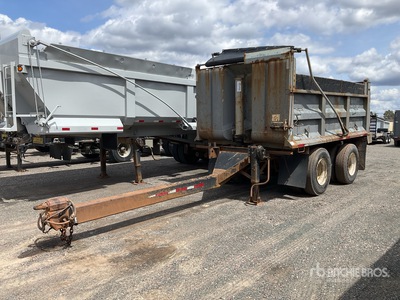 1996 Grey 18000KG 16 ft T/A Pup Dump Trailer