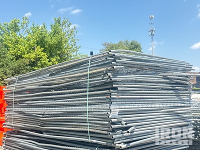 Quantity of (33) 12 ft x 6 ft Temporary Construction Fencing Divers